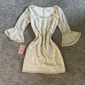 NWT Anthropologie BHLDN Beaded Bridal Dress, Elopement bridal.